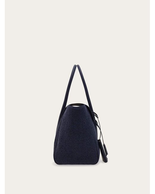 Ferragamo Blue East-West Tote Bag (L) for men