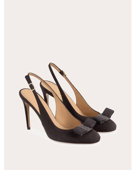 Ferragamo Natural Vara Bow Slingback