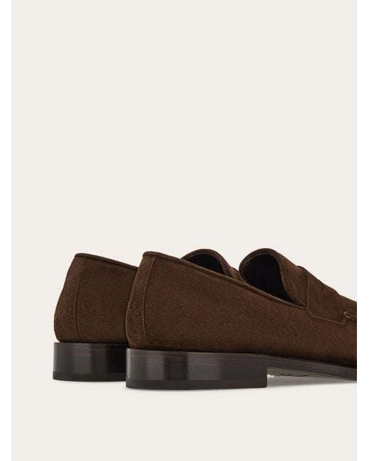 Ferragamo White Tramezza Penny Loafer for men