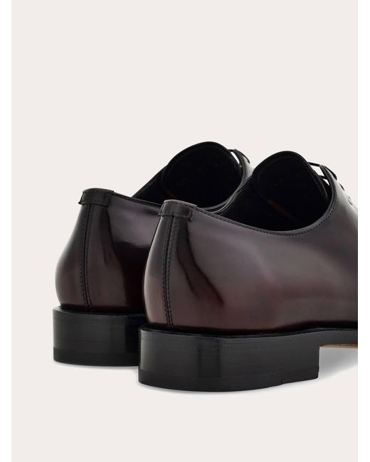 Ferragamo Black Tramezza Plain Toe Oxford .5 for men