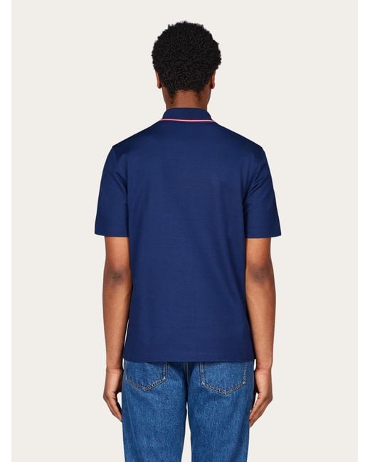 Ferragamo Blue Polo for men