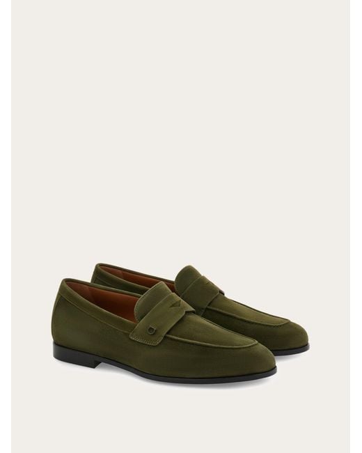 Ferragamo Green Penny Loafer for men