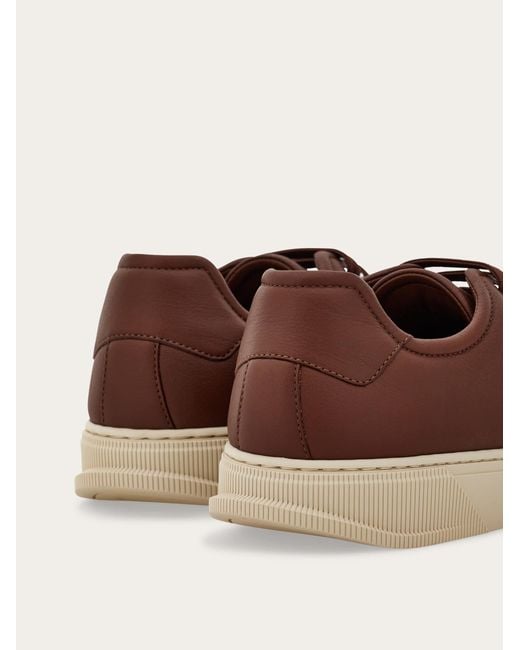 Ferragamo Herren Slip-On Low-Top-Sneaker Größe in Brown für Herren