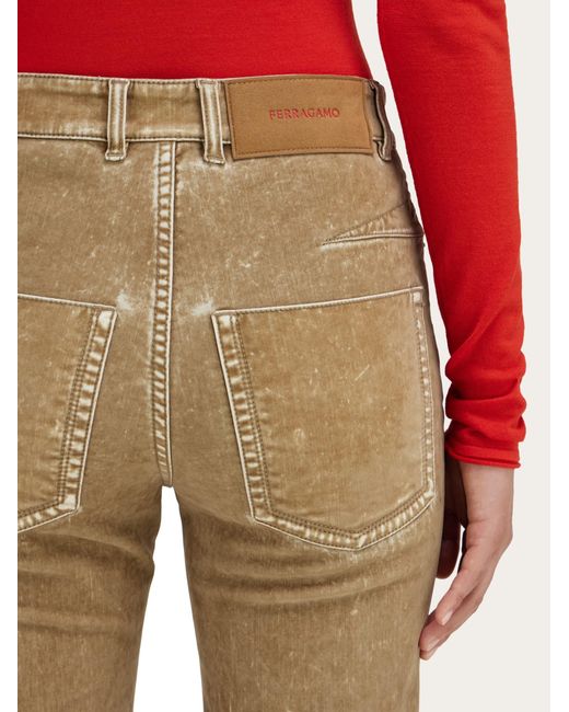 Ferragamo Natural Five Pocket Trouser