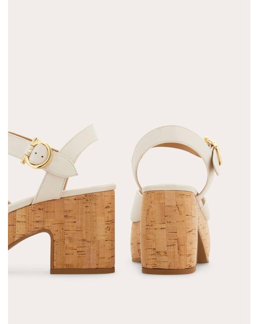 Ferragamo Natural Platform Sandal .5