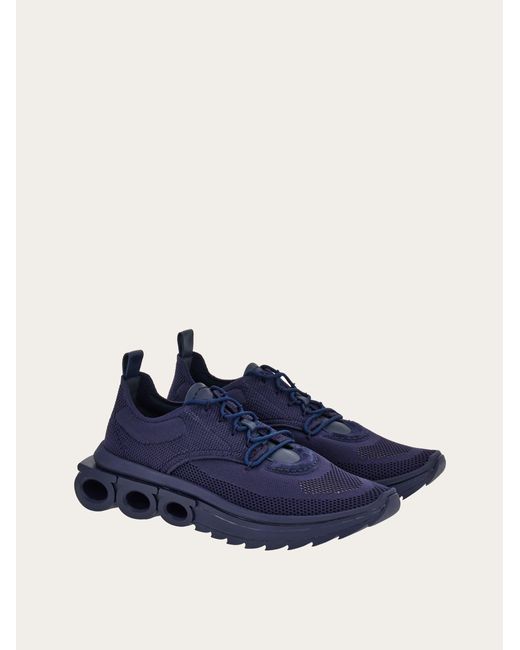 Ferragamo Blue Running Sneaker for men