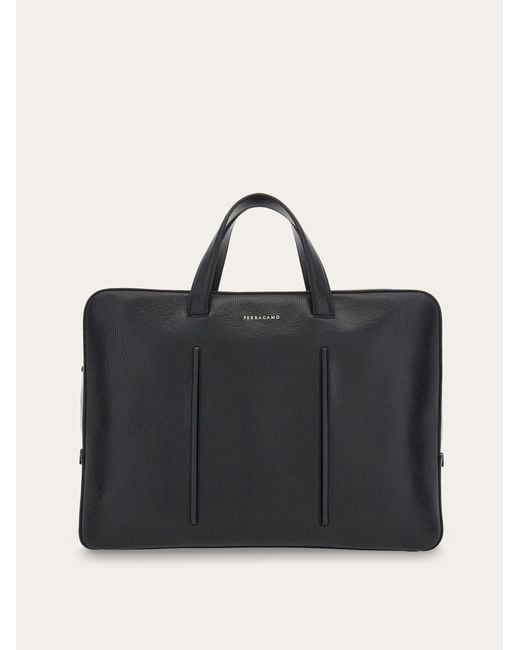 Uomo Business Bag Con Due Comparti di Ferragamo in Black da Uomo