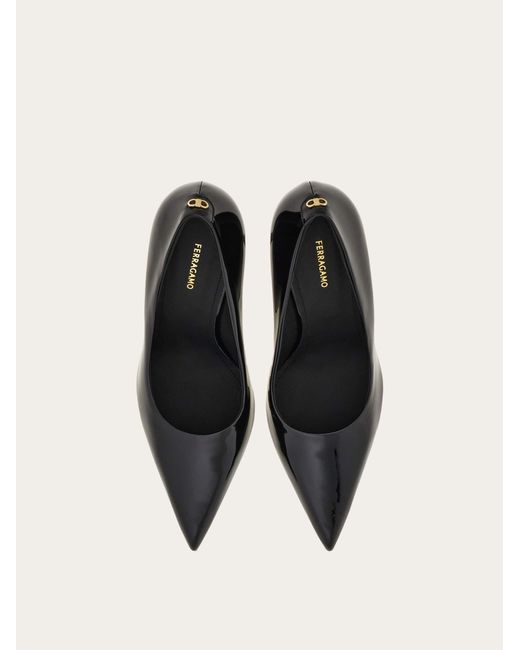 Ferragamo Black Pump Shoe .5