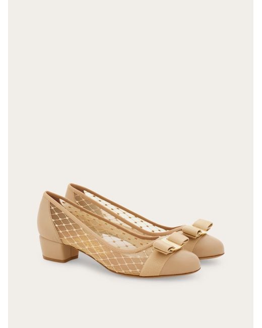 Ferragamo Natural Vara Pump