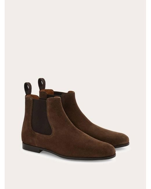 Ferragamo Brown Chelsea Boot for men