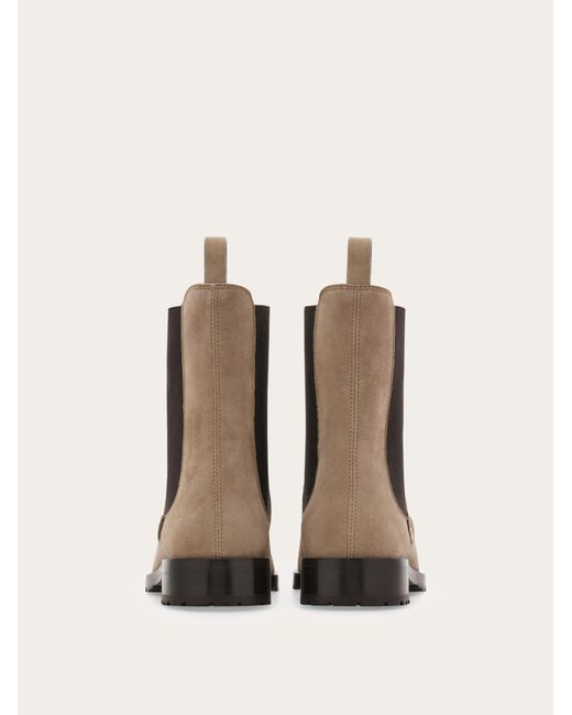 Ferragamo Brown Chelsea Boot