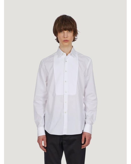 Ferragamo White Tuxedo Shirt for men