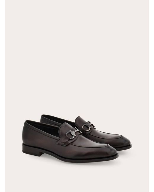 Ferragamo White Loafer With Gancini Buckle .5 for men