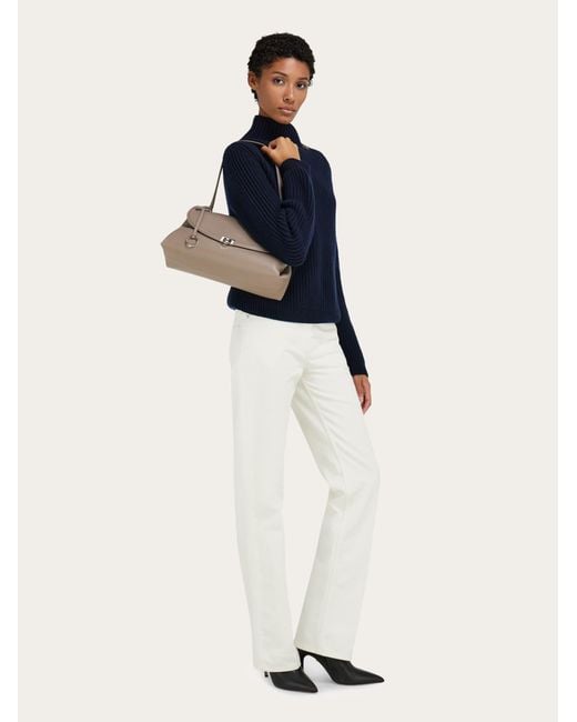 Ferragamo Natural Sofia 2026 Shoulder Bag (M)