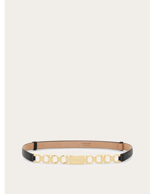 Ferragamo Natural Extendable Gancini Bijoux Belt