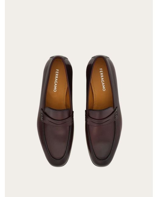 Ferragamo White Penny Loafer for men