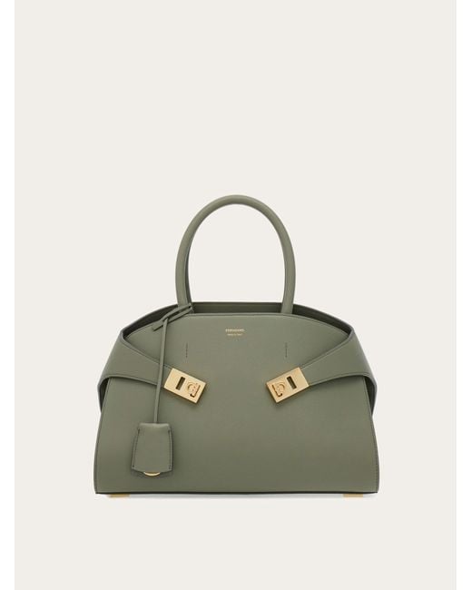 Ferragamo Green Hug Handbag (M)