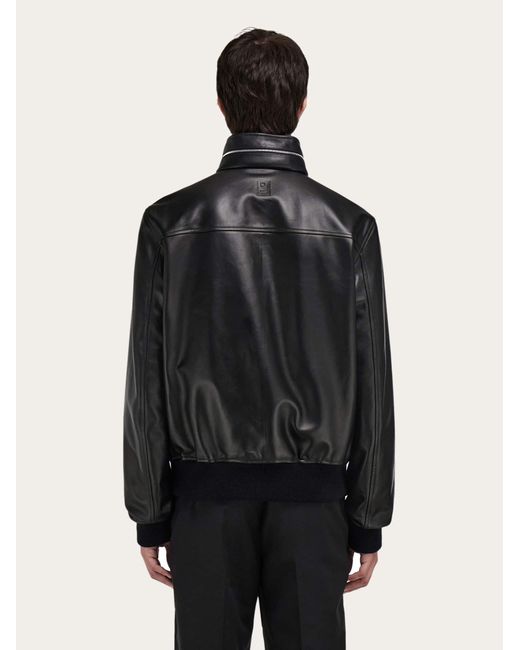 Ferragamo Black Reversible Nappa Blouson for men