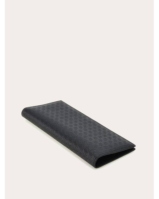 Ferragamo Black Monogram Organizer Wallet for men