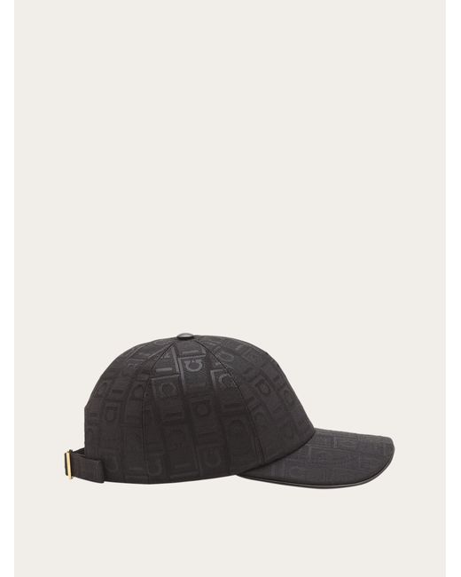 Ferragamo Multicolor Baseball Cap With Gancini Monogram for men