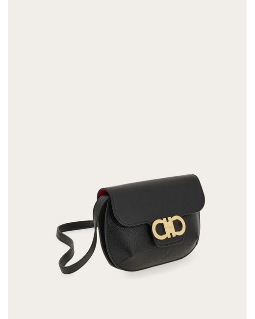 Ferragamo White Double Gancini Mini Bag