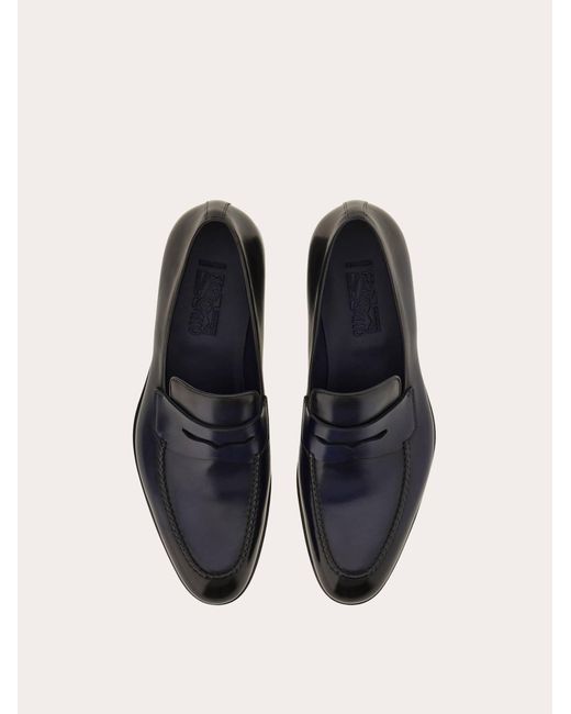 Hombre Mocasines Penny Tramezza Azul Talla .5 Ferragamo de hombre de color White