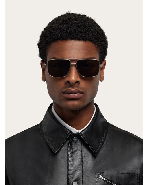 Ferragamo Green Men Sunglasses for men