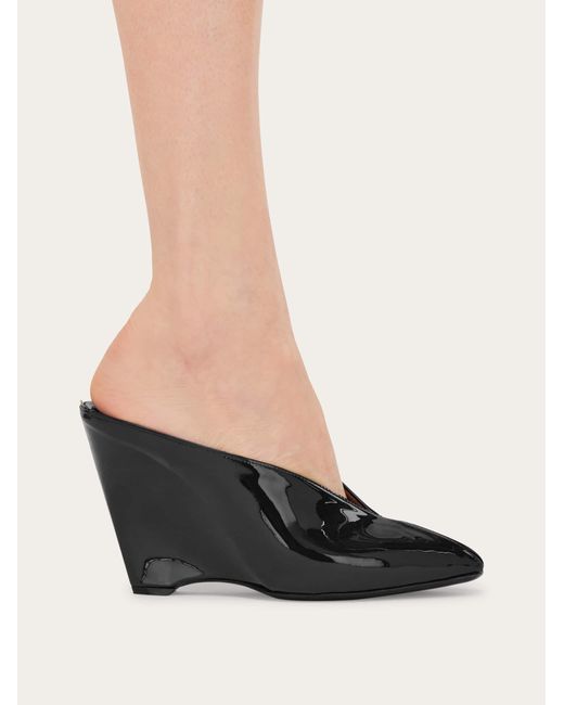 Ferragamo Multicolor Peep Toe Mule