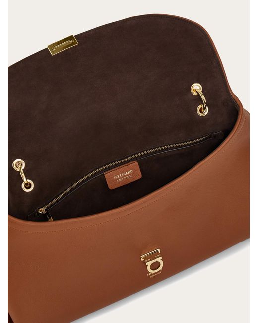 Ferragamo Brown Sofia 2026 Shoulder Bag (L)
