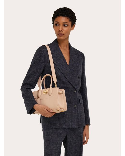 Ferragamo Natural New Studio Soft Bag (M)