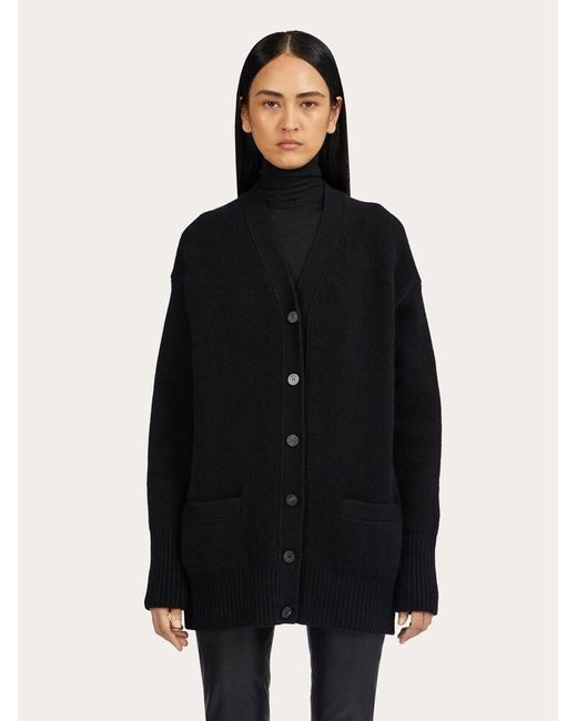 Ferragamo Black Damen Oversize-Strickkleid aus Kaschmir