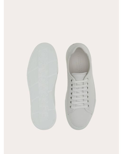 Hommes Sneaker Basse Blanc Taille Ferragamo pour homme en coloris White