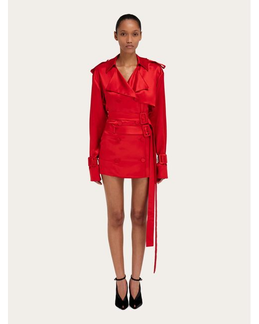 Donna Mini Gonna A Portafoglio di Ferragamo in Red