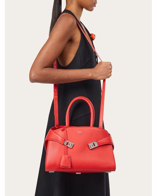 Ferragamo Red Hug Handbag (S)
