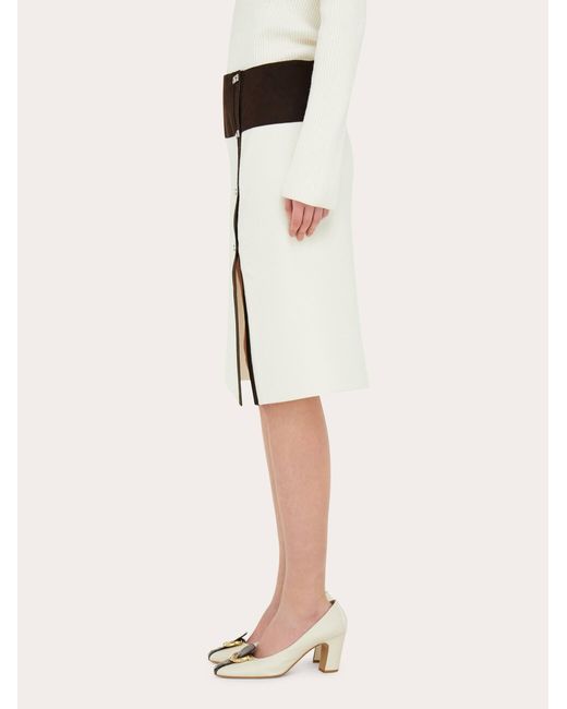 Ferragamo Black Knitted Skirt