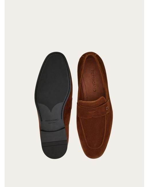 Ferragamo Brown Penny Loafer .5 for men