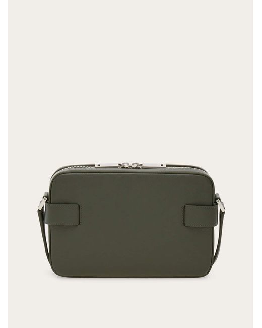 Ferragamo Green Hug Buckle Messenger Bag for men