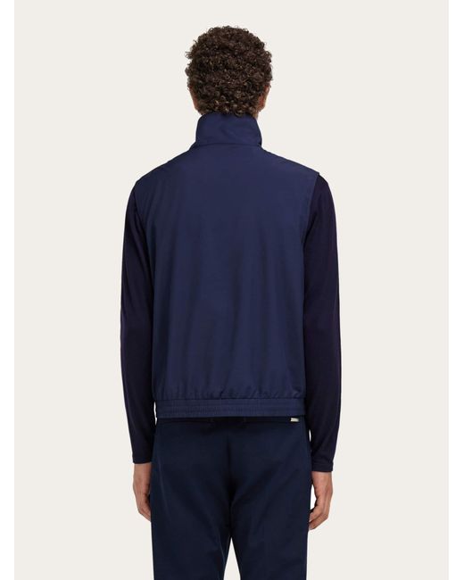 Ferragamo Blue Sporty Gilet for men
