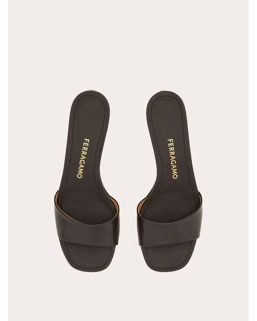 Ferragamo Natural Low Heeled Slide
