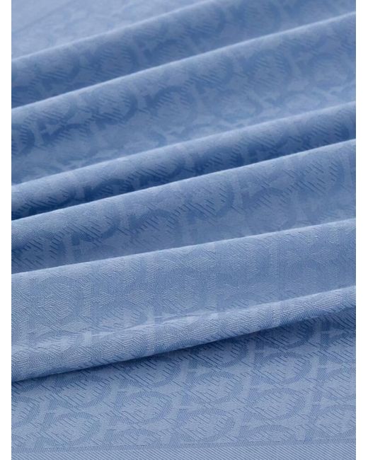 Ferragamo Blue Gancini Stole
