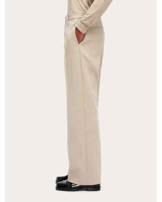 Ferragamo Natural Tailored Pants for men