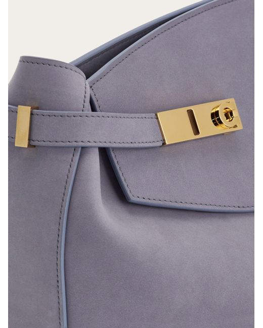 Ferragamo Purple Hug Shoulder Bag