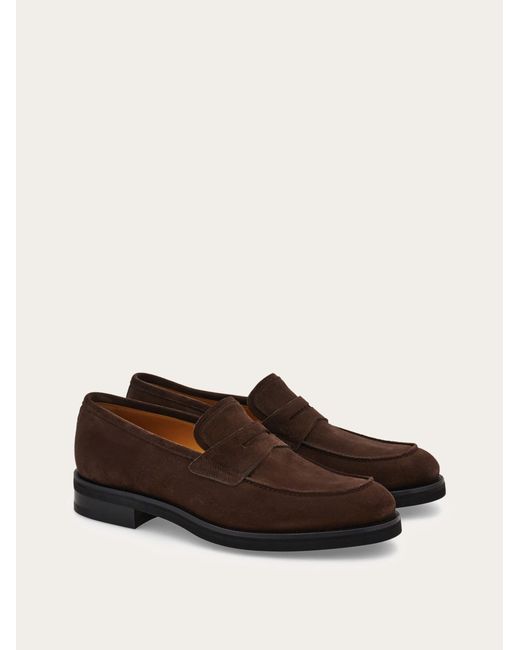 Ferragamo White Penny Loafer for men