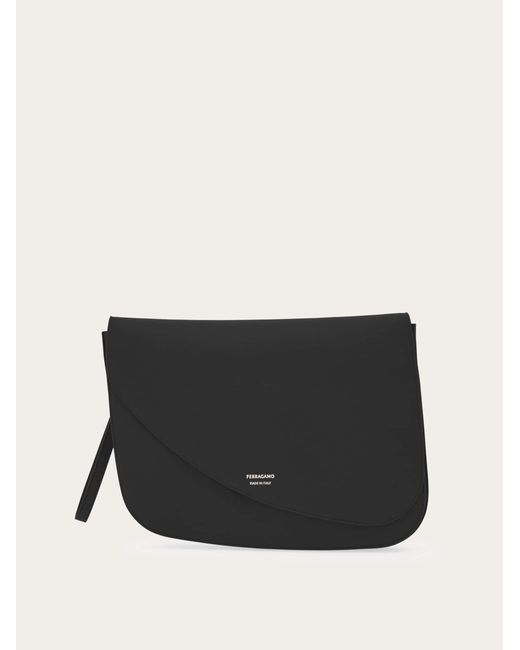 Uomo Borsa Messenger Fiamma (M) di Ferragamo in Black da Uomo