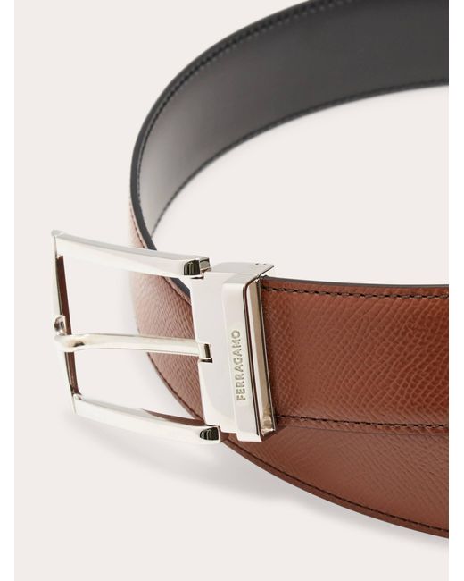 Cinturón reversible y ajustable con hebilla rectangular Ferragamo de hombre de color Multicolor