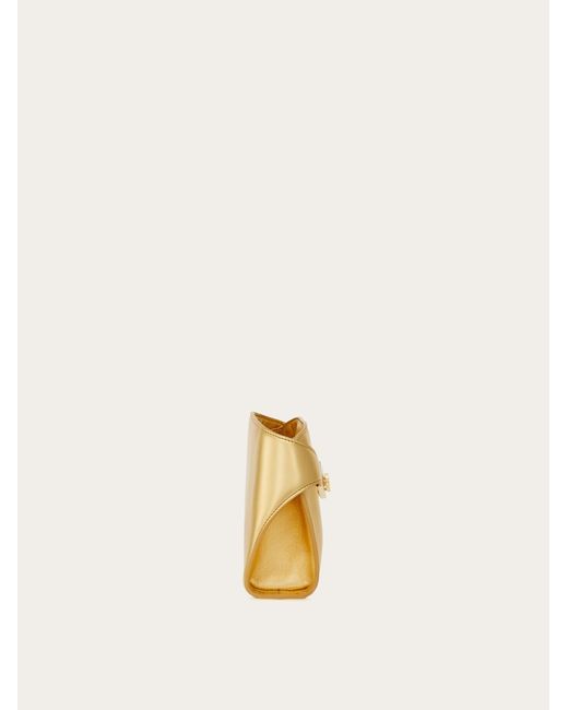 Ferragamo Natural Hug Metallic Mini Crossbody Bag