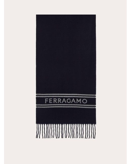 Cashmere scarf Ferragamo pour homme en coloris Blue