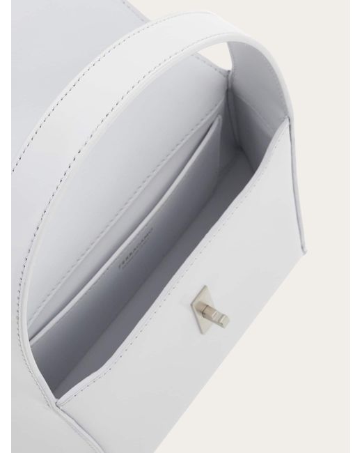 Mini bag geometrica di Ferragamo in White