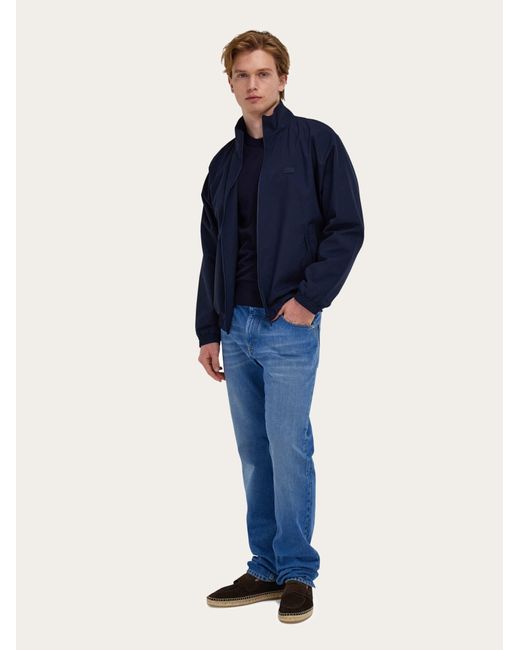 Ferragamo Blue Crew Neck Pullover for men