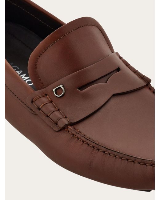Ferragamo Brown Penny Driver for men